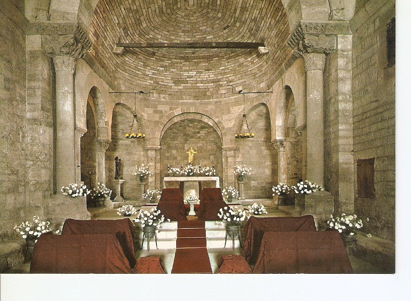 Postal 025973 : Interior de la Iglesia Parroquial de Porqueras (Siglo XII)