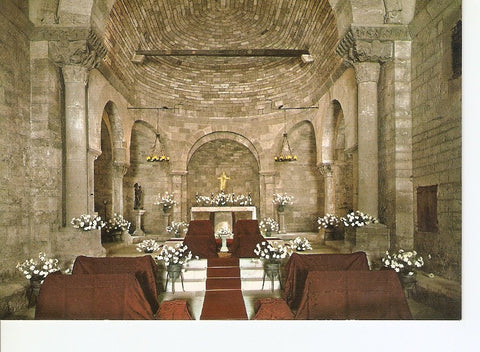 Postal 025973 : Interior de la Iglesia Parroquial de Porqueras (Siglo XII)