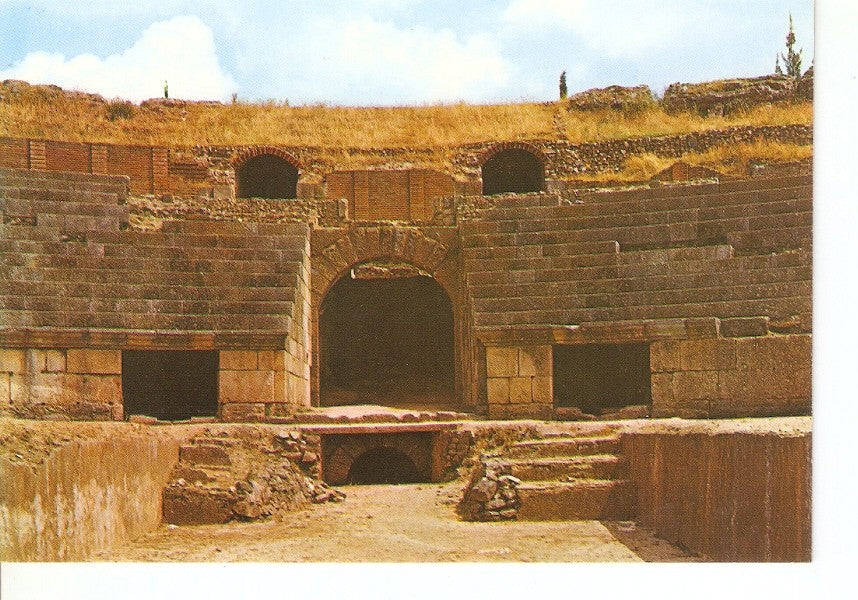 Postal 025981 : Detalle del Anfiteatro Romano Merida