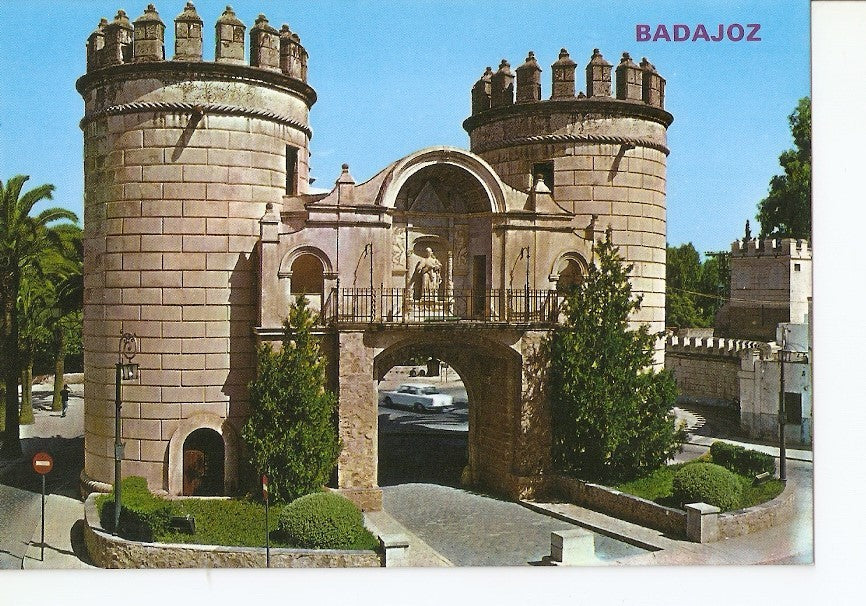 Postal 025986 : Puerta Palma. Badajoz