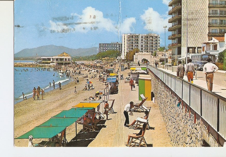 Postal 025994 : Paseo Maritimo y playa. Marbella