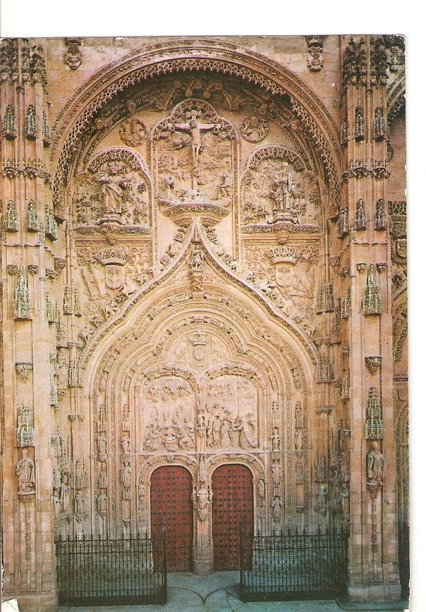 Postal 026044 : Puerta de la Catedral Nueva. Salamanca. Estilo gotico