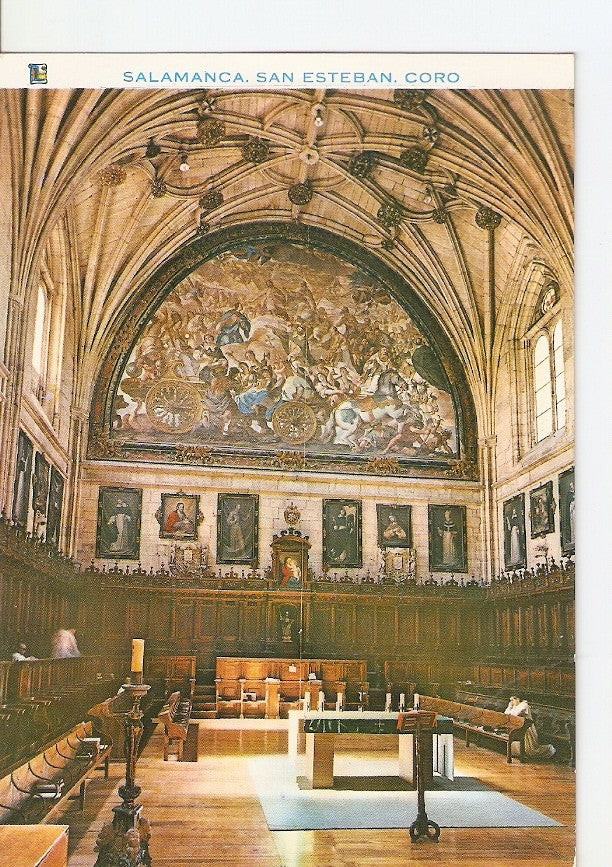 Postal 026047 : Convento de San Esteban Coro. Salamanca