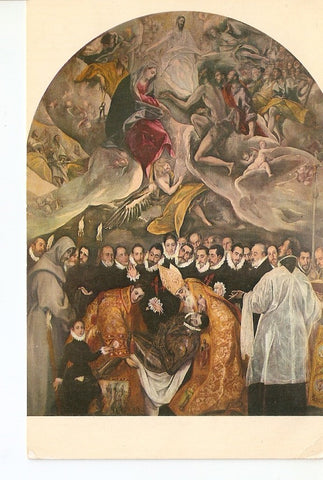 Postal 026125 : Santo Tome. Entierro del Conde de Orgaz (Greco). Toledo