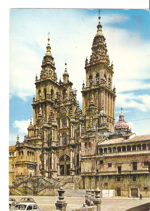Postal 026156 : Fachada del Obradoiro (Siglo XVII). Catedral de Santiago de Compostela