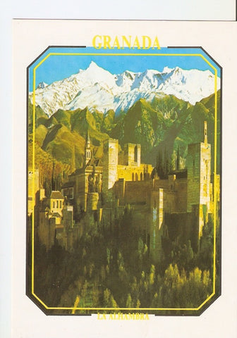 Postal 026168 : Panoramica de la Alhambra y Sierra Nevada. Granada