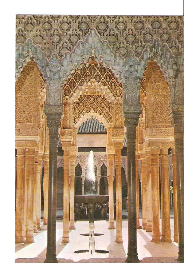 Postal 026180 : Arcadas Patio de los Leones. Alhambra (Granada)