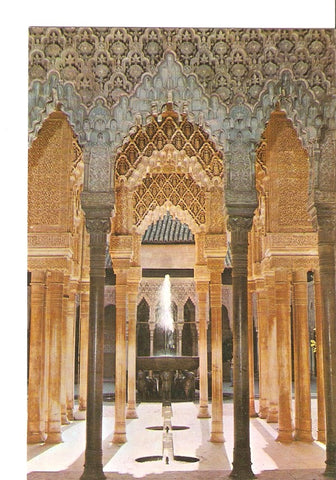 Postal 026180 : Arcadas Patio de los Leones. Alhambra (Granada)