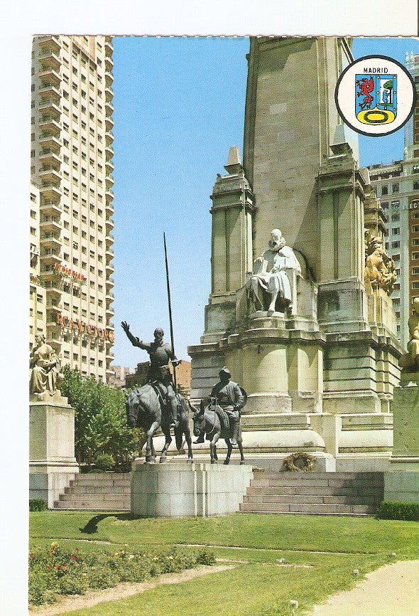 Postal 026205 : Monumento a Cervantes. Plaza España (Madrid)