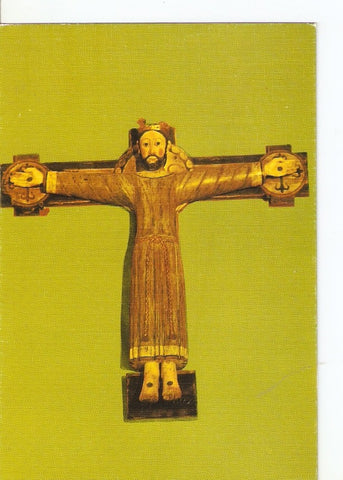 Postal 026236 : Talla de Cristo en la Sala Capitular. Monasterio de San Pedro Carceña (Burgos)