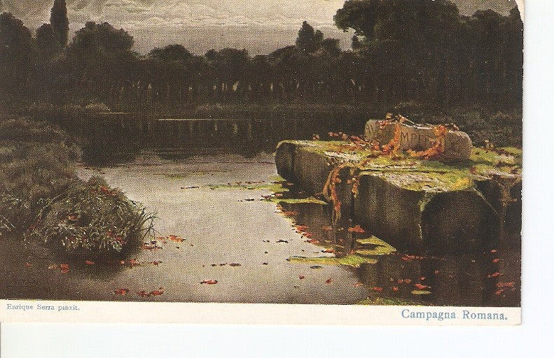 Postal 026384 : Postal. Campagna Romana Enrique Pinxit