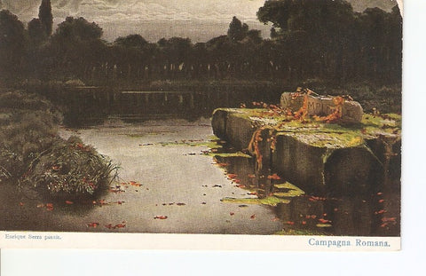 Postal 026384 : Postal. Campagna Romana Enrique Pinxit