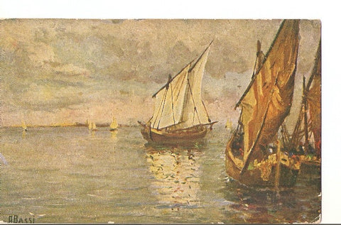 Postal 026388 : Pintura. Barcos