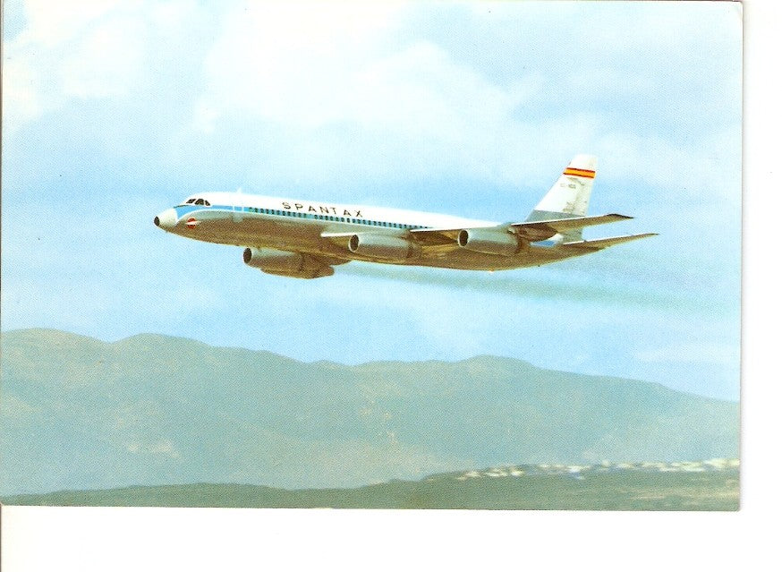 Postal 026396 : Spantax. Convair CV 990 A Coronado