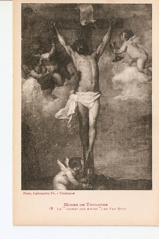 Postal 026405 : Musee de Toulouse. Le Christ aux Anges de Van Dyck