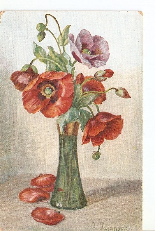 Postal 026414 : Flores en un jarron