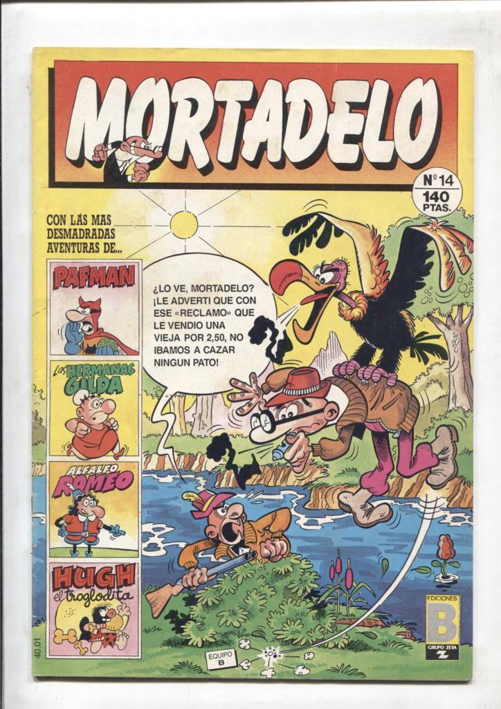 Ediciones B: Mortadelo semanal numero 014: Alfalfo Romeo, Hugh el troglodita
