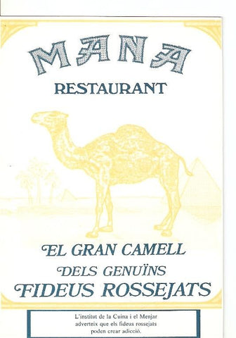 Postal 022448 : Anuncio restaurante, El gran Camell