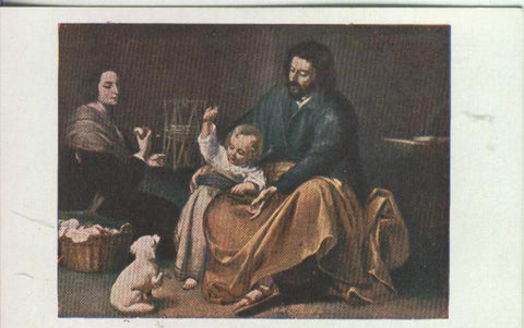 Postal 000187: Murillo. Sagrada familia del pajarito