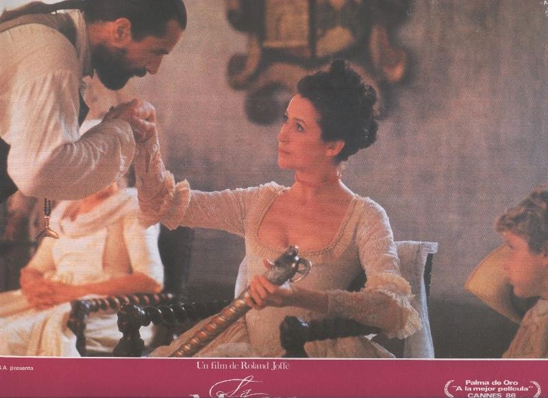 Caratula cine: La mision , un film de Roland Joffe, numerada 6 en trasera