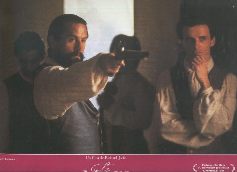 Caratula cine: La mision , un film de Roland Joffe, numerada 7 en trasera