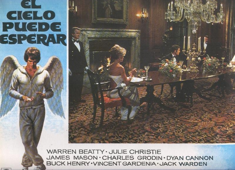 Caratula cine: El cielo puede esperar, un film de Warren Beatty , numerada 5 en trasera