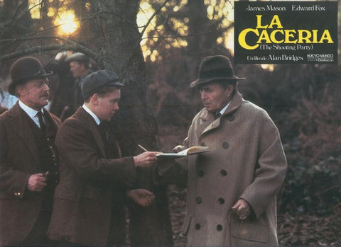 Caratula cine: La caceria, un film de Alan Bridges, numerada 01 en trasera