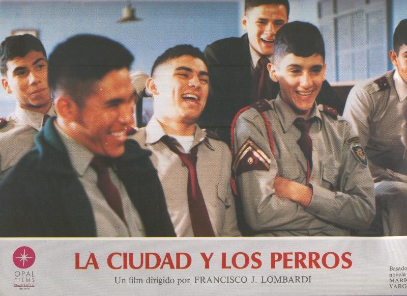 Caratula cine: La ciudad y los perros, un film de Francisco J.Lombardi, numerada 07 en trasera