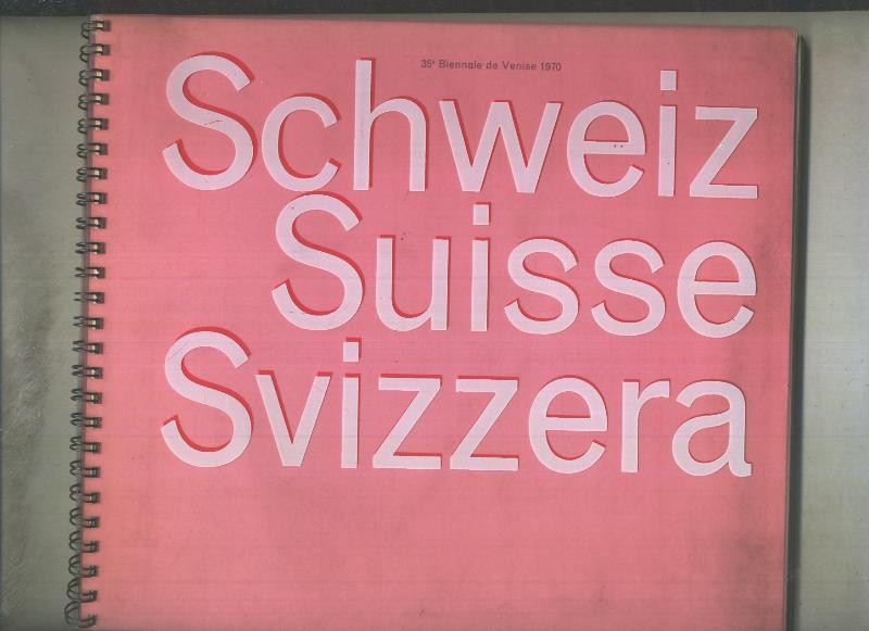 Exposicion: Schweiz Suisse Svizzera, 35º biennale de Venise 1970