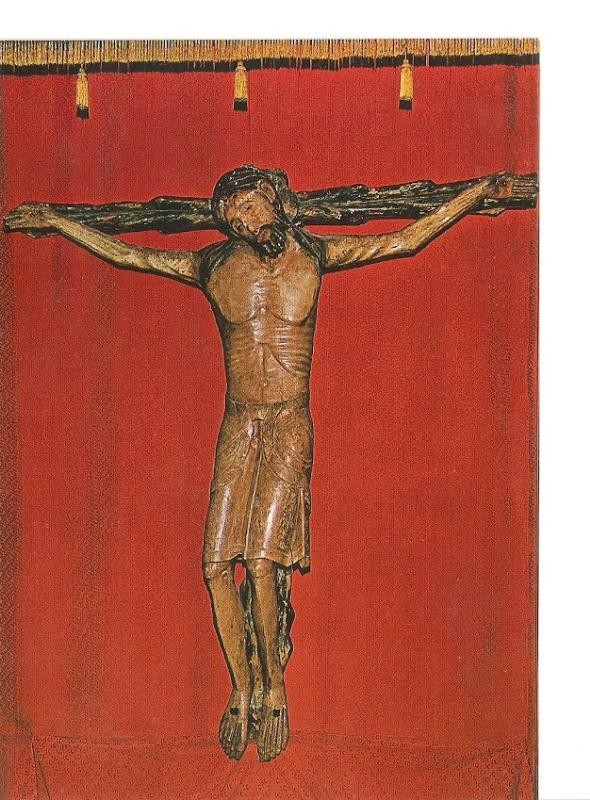 Postal 026237 : Sto. Cristo romanico. Siglo XII. Monasterio de Rodilla (Burgos)