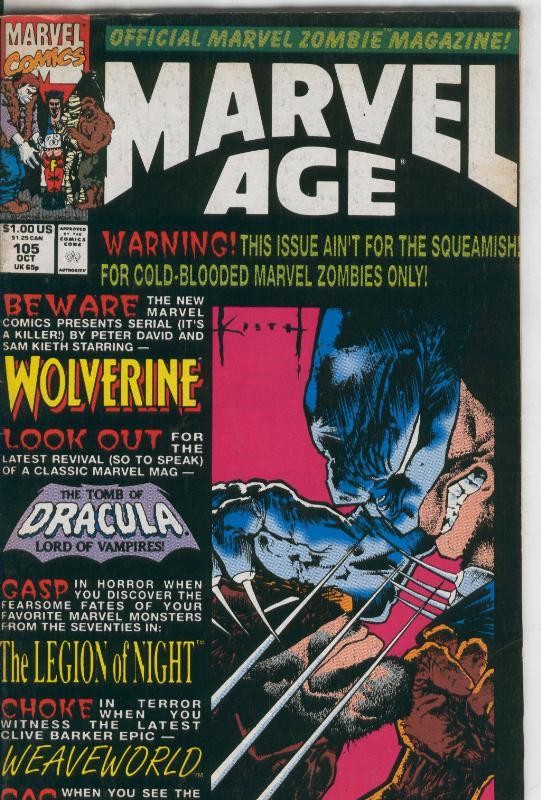 Marvel Age numero 105 de 1991