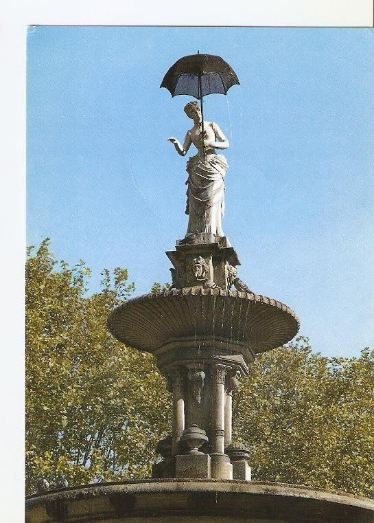 Postal 022417 : Parque de la Ciudadela, Dama del Paragüas
