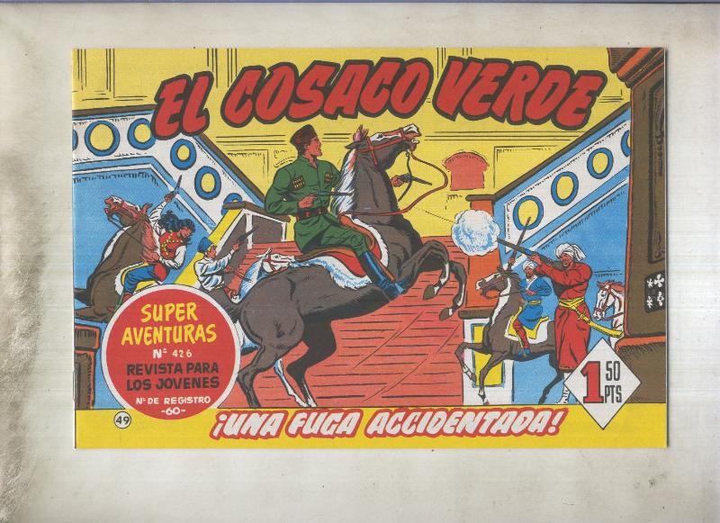El Cosaco Verde facsimil de Ediciones B numero 049