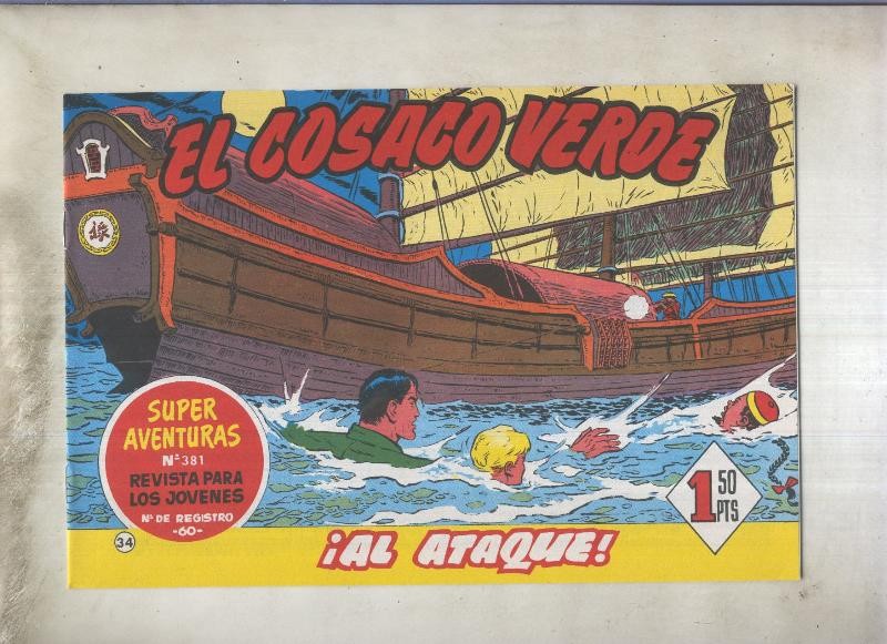 El Cosaco Verde facsimil de Ediciones B numero 034