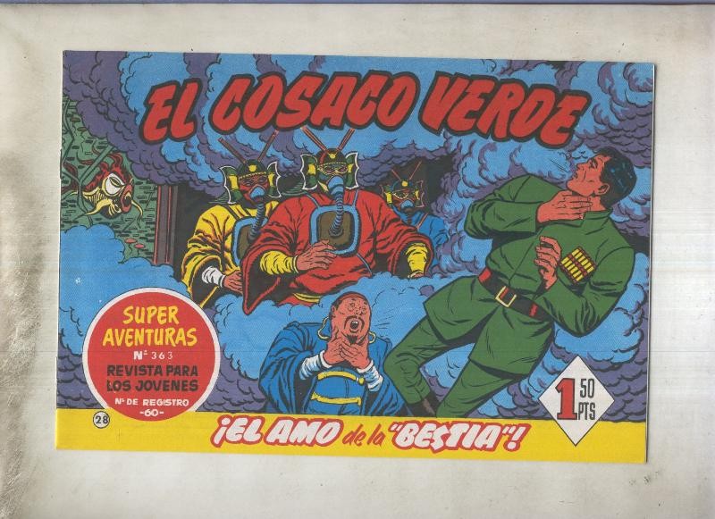 El Cosaco Verde facsimil de Ediciones B numero 028