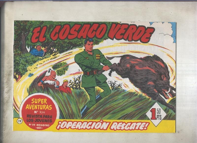 El Cosaco Verde facsimil de Ediciones B numero 019