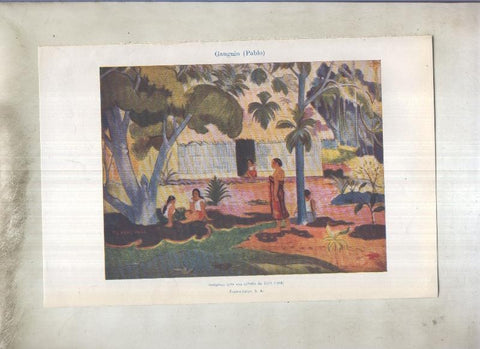 Lamina 125: Pablo Gauguin (indigenas de Tahiti)