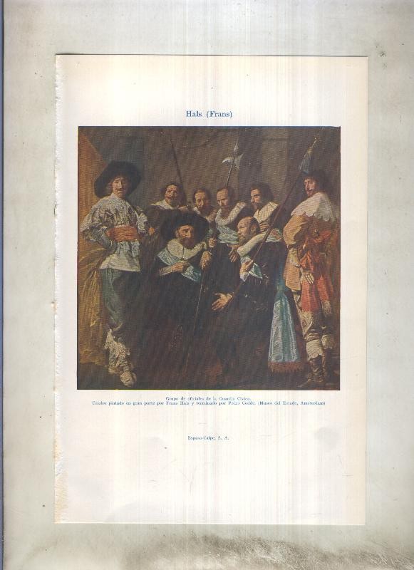 Lamina 132: Frans Hals (cuadro grupo oficiales guardia civica)