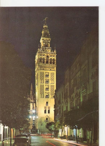 Postal 026529 : La Giralda, iluminada. Sevilla