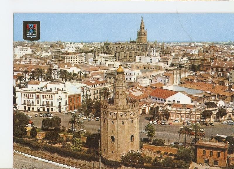 Postal 026556 : Torre del Oro y Catedral, Sevilla