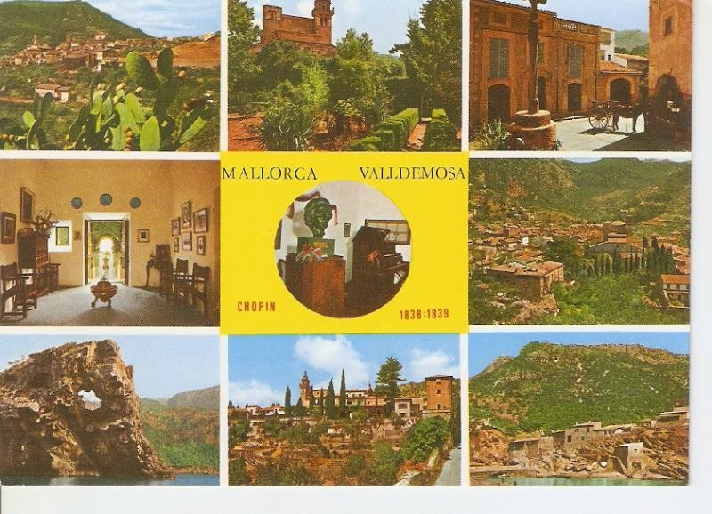 Postal 026608 : Castillo de Bellver y la Catedral, Palma de Mallorca