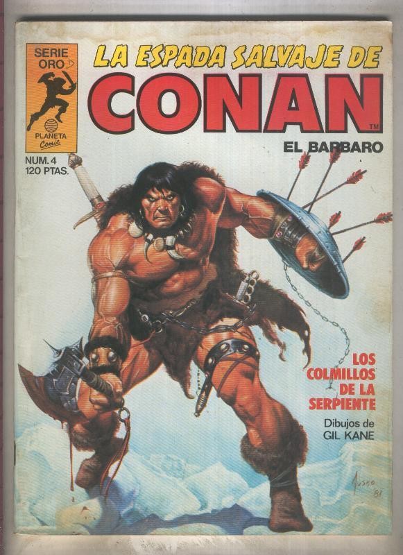 La Espada Salvaje de Conan primera edicion numero 004 (numerado 3 en trasera)
