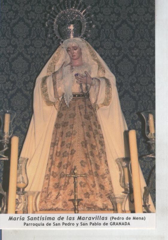 Postal 011669: Virgen Ntra Sra de las Maravillas, parroquia San Pedro y San Pablo de Granada