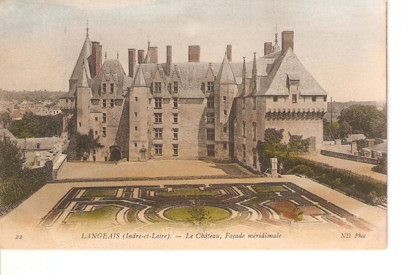 Postal 026807 : Langeais (Indre et Loire). Le Chateau, Façade meridionale