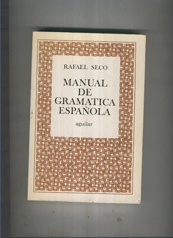 Manual de gramatica española