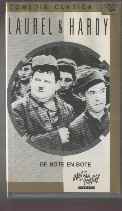 VIDEO VHS: De bote en bote LAUREL AND HARDY