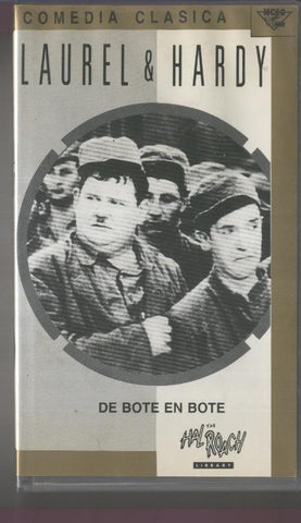 VIDEO VHS: De bote en bote LAUREL AND HARDY