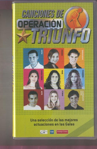 VIDEO VHS: Operacion Triunfo MEJORES GALAS