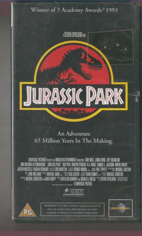 VIDEO VHS: Jurassic Park