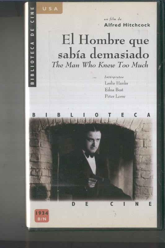 VIDEO VHS: El hombre que sabia demasiado